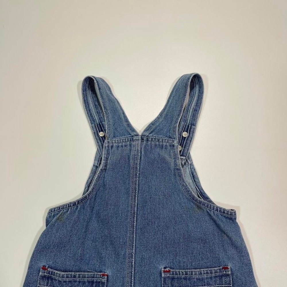 Vintage 90s Denim Overalls Shorts - Picture 4 of 8